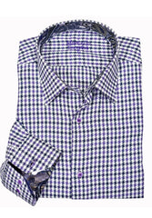 WE11 Executive Plum Charcoal Houndstooth