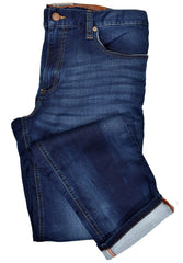ZA1859 898 Navy Alberto Stretch Knit Jean
