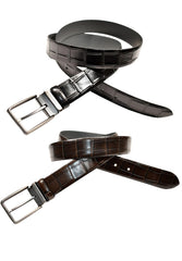 B06 Marcello Men's Embossed Croc Belt