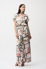 JR261198 Wide Leg Abstract Trouser