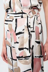 Wide Leg Abstract Trouser