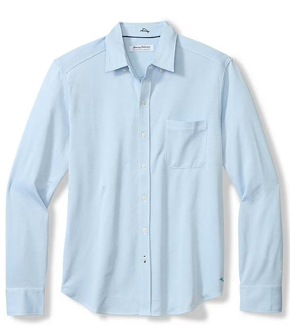 San Lucio Sol Stripe Stretch Knit Shirt