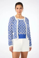 Sinai Contrast Trim Knit Cardigan