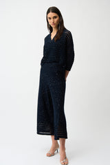 Cotton Blend Open Stitch Sweater