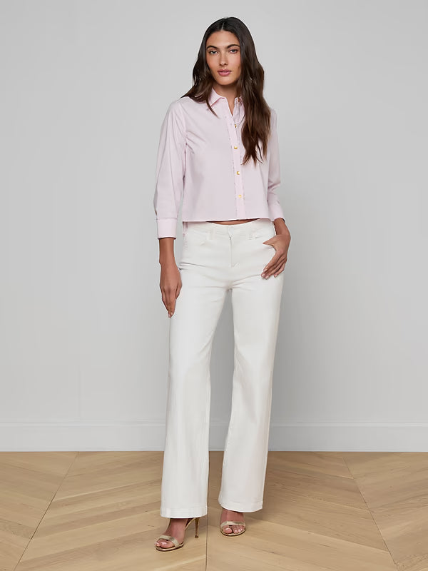 Fawn Piping Scarf Blouse