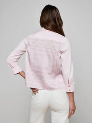 Fawn Piping Scarf Blouse