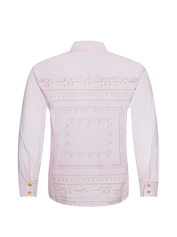 Fawn Piping Scarf Blouse