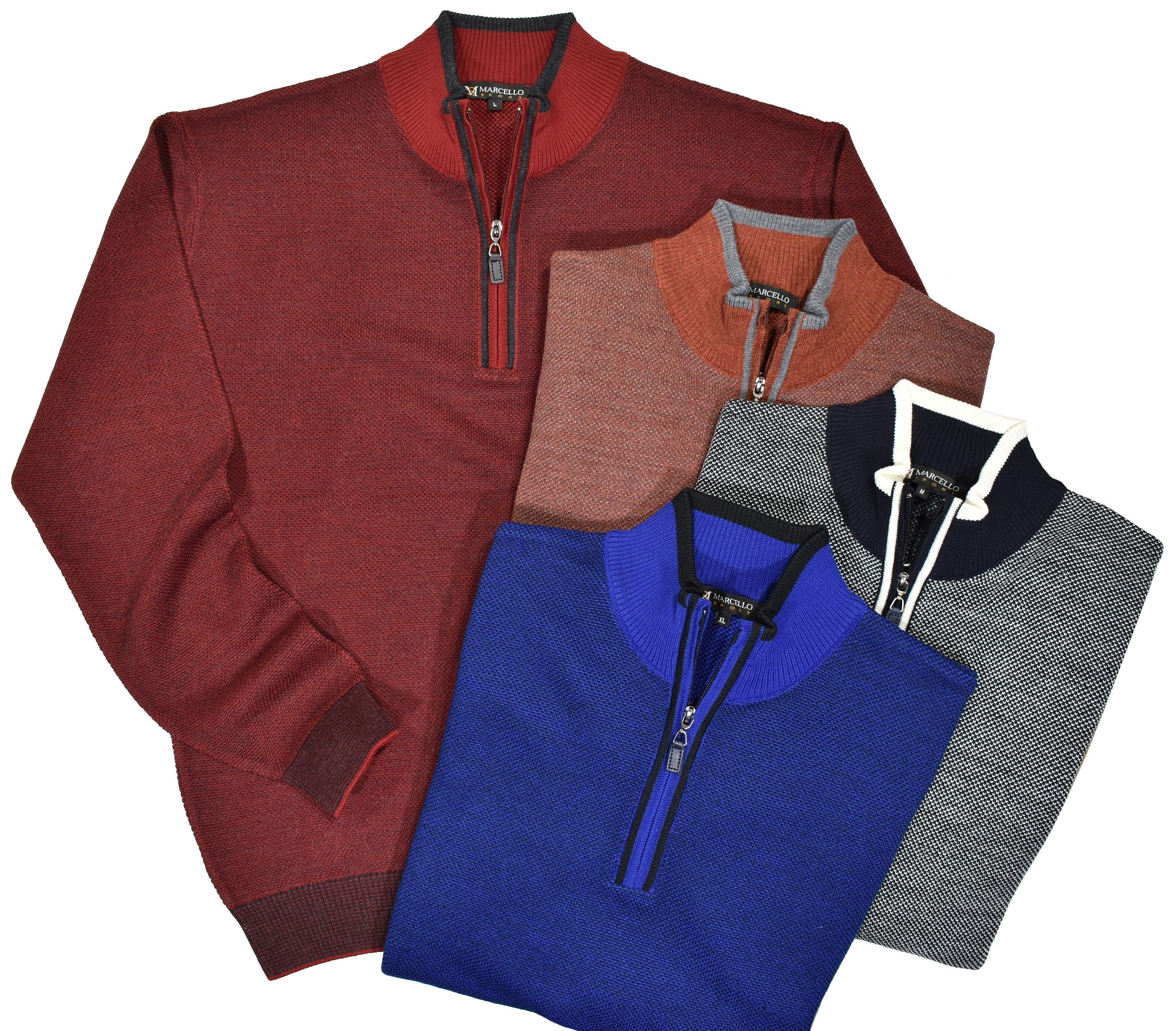 562 Marcello Plum Exclusive Quarter Zip