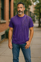 672CP Plum Hand Painted Tee