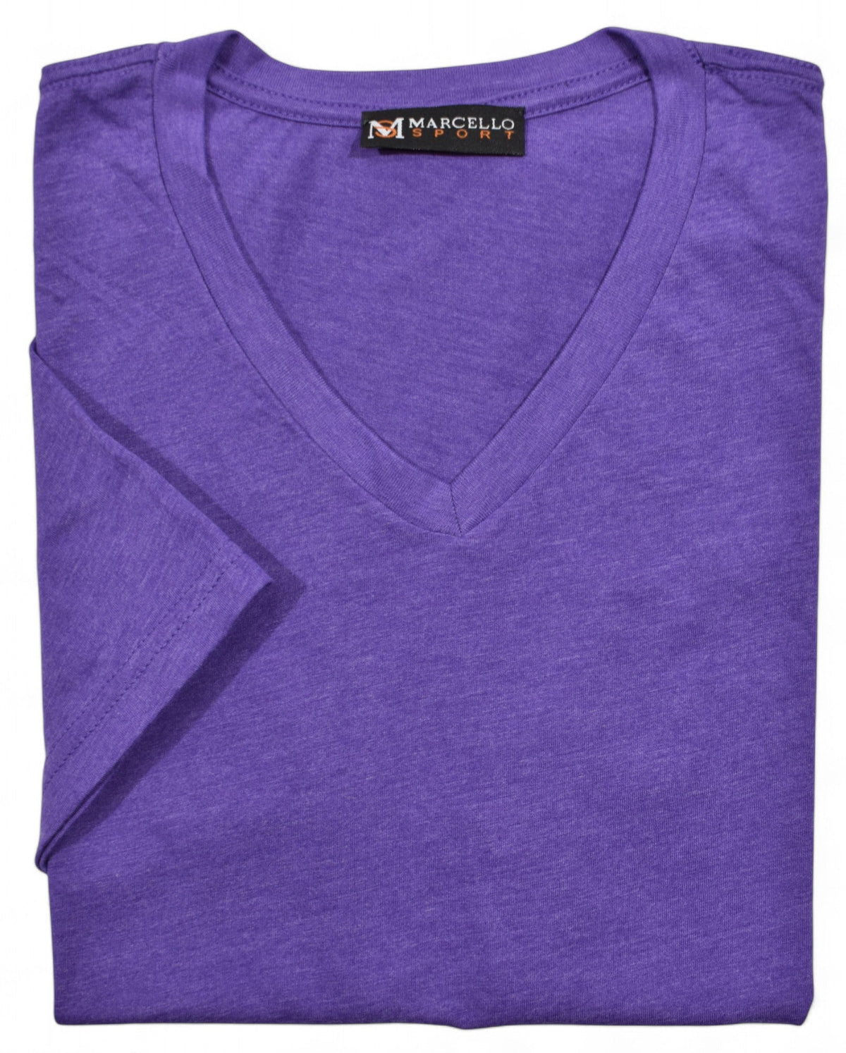 672V Plum V Neck Tee