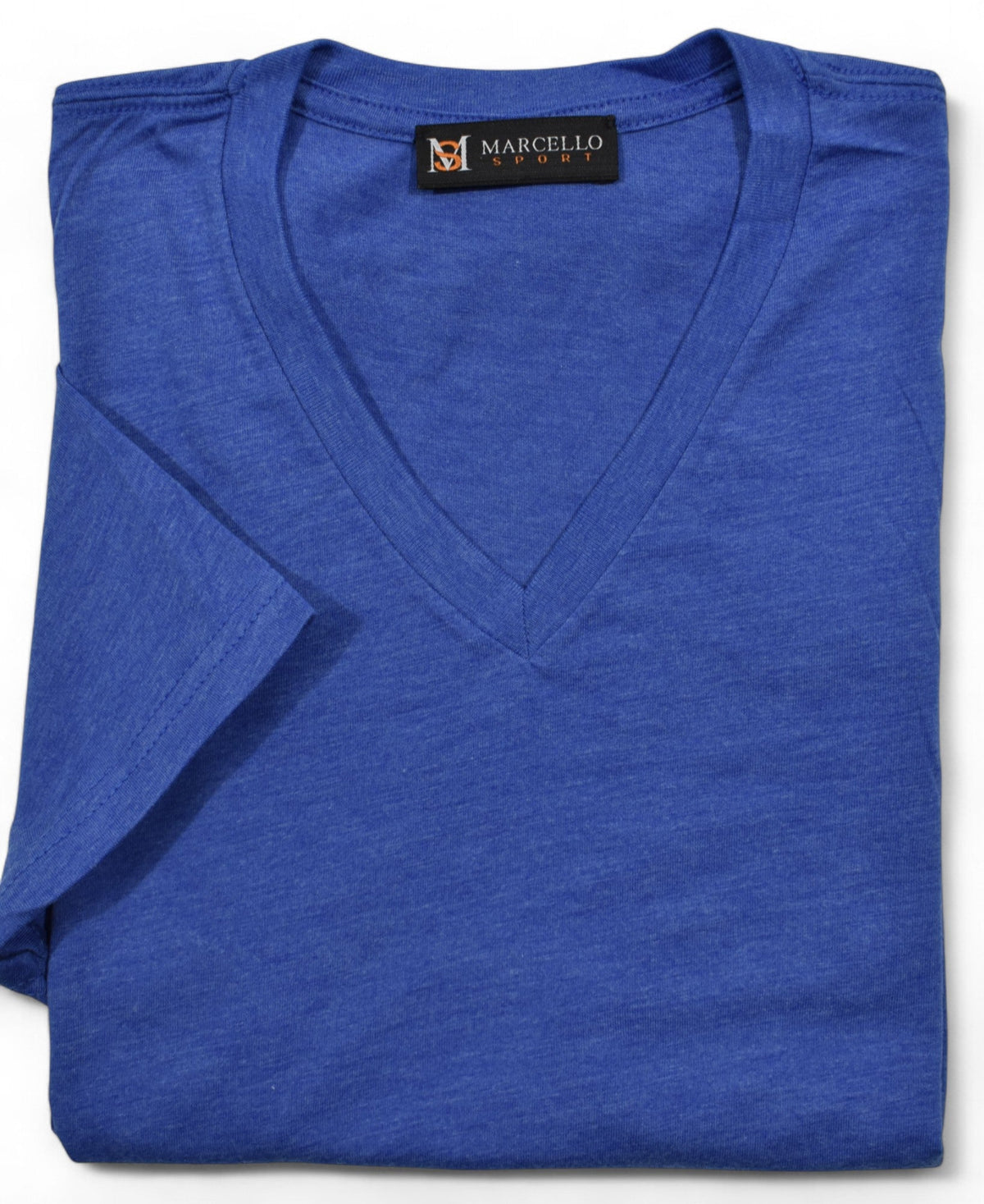 672V Royal V Neck Tee