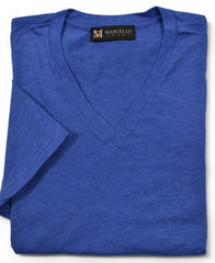 672V Royal V Neck Tee