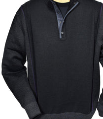 755 Brady Button Mock Sweater