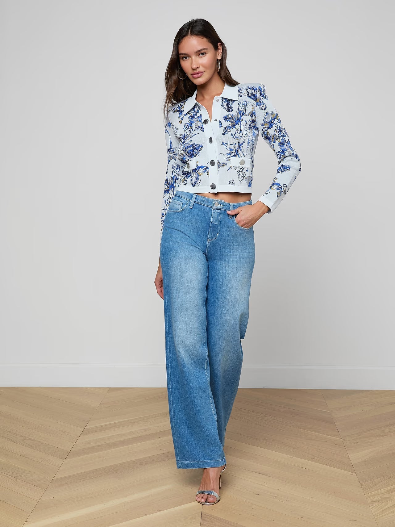Osiris Jacquard Collared Cardi