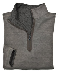 891 Mocha Reversible Quarter Zip