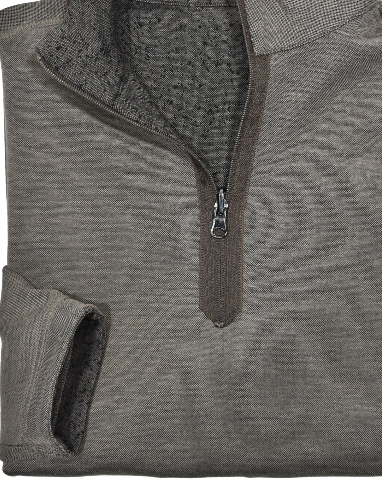 891 Mocha Reversible Quarter Zip