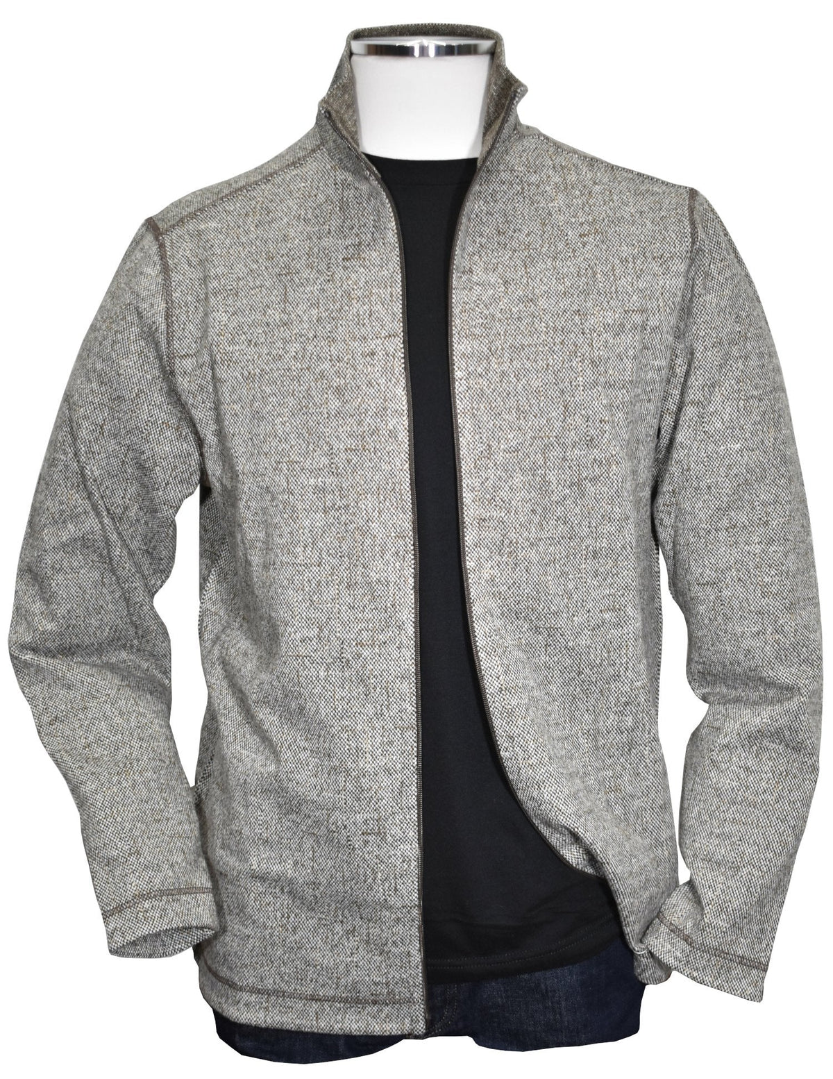 J892 Aspen Full Zip Tweed