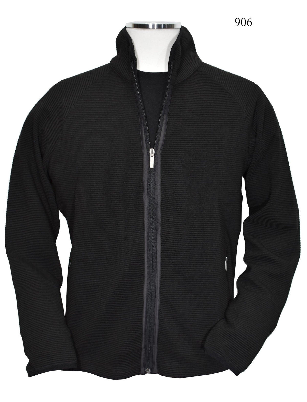 906 Black Soho Rib Jacket
