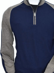914 Amalfi Collection Navy Quarter Zip