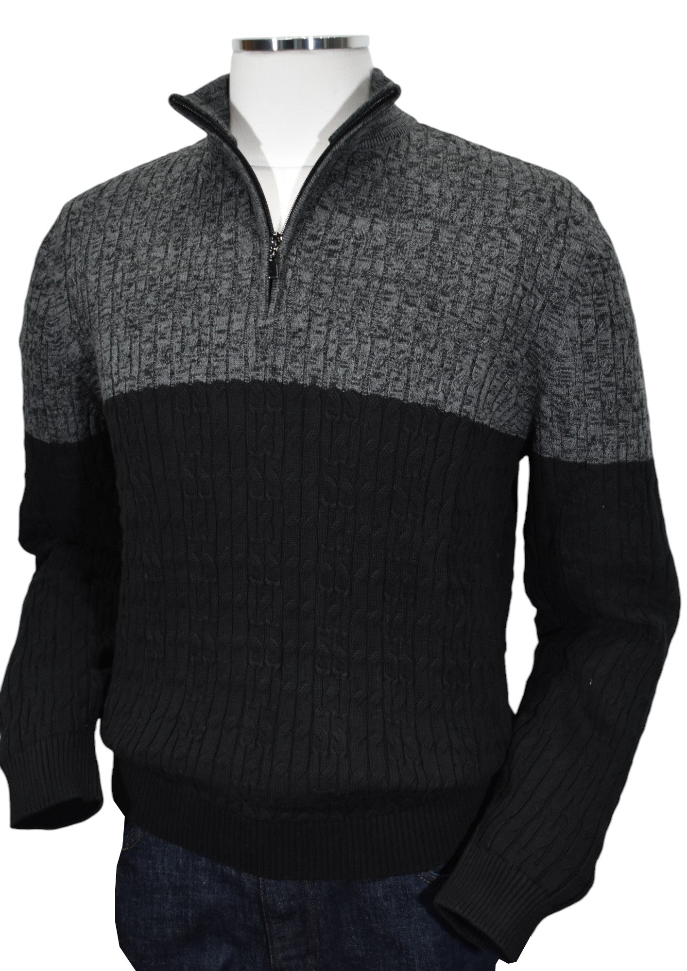 935 Aspen Cable Quarter Zip
