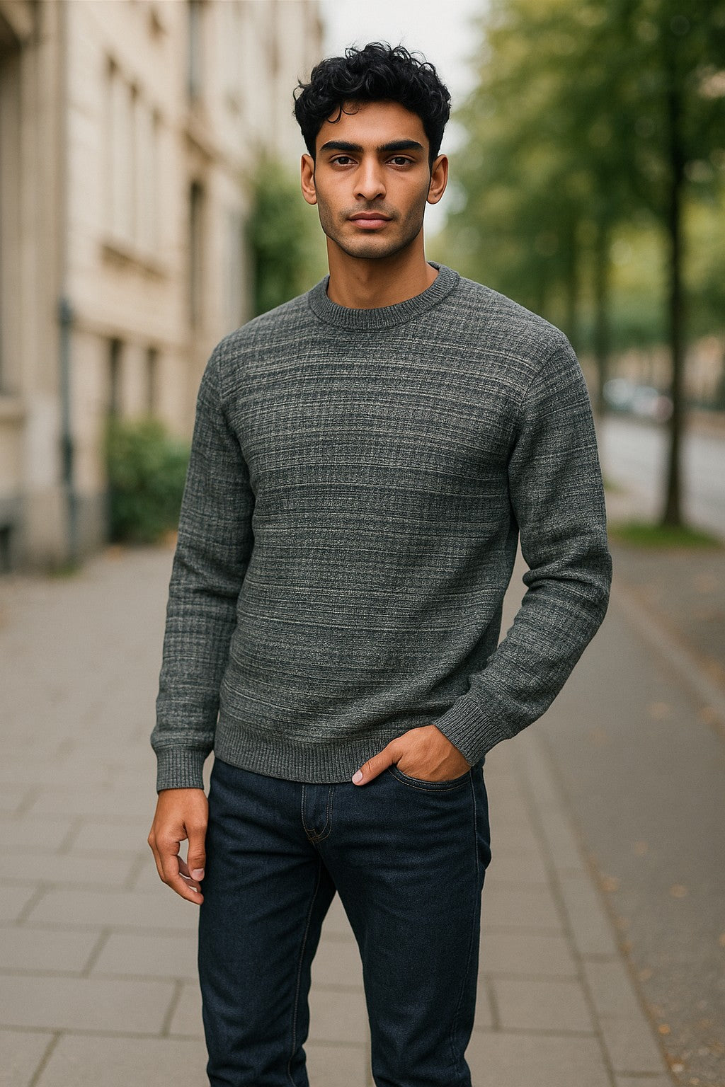 937 Charcoal Torin Italia Knit