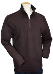 943 Monaco Wine Diamond Quarter Zip