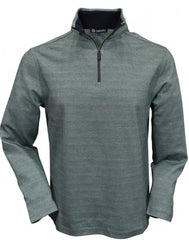 947 Verde Green Check Quarter Zip