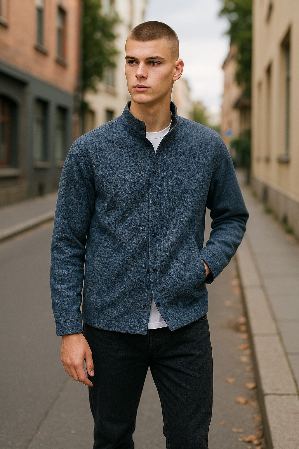 949J Verona Snap Shacket