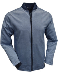 953J Navy Check Orleans Cardigan
