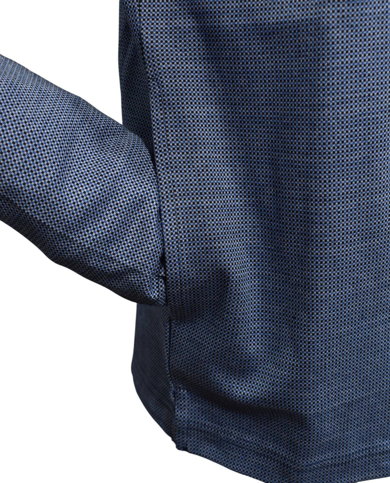 953J Navy Check Orleans Cardigan