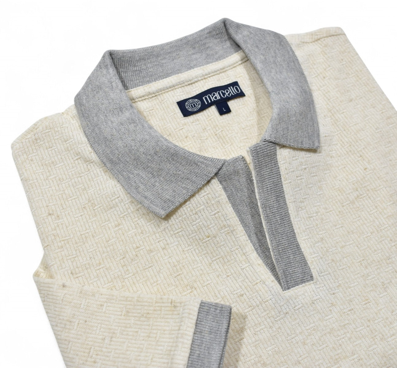 968 Wheat Knit Texture Giovanni Collar