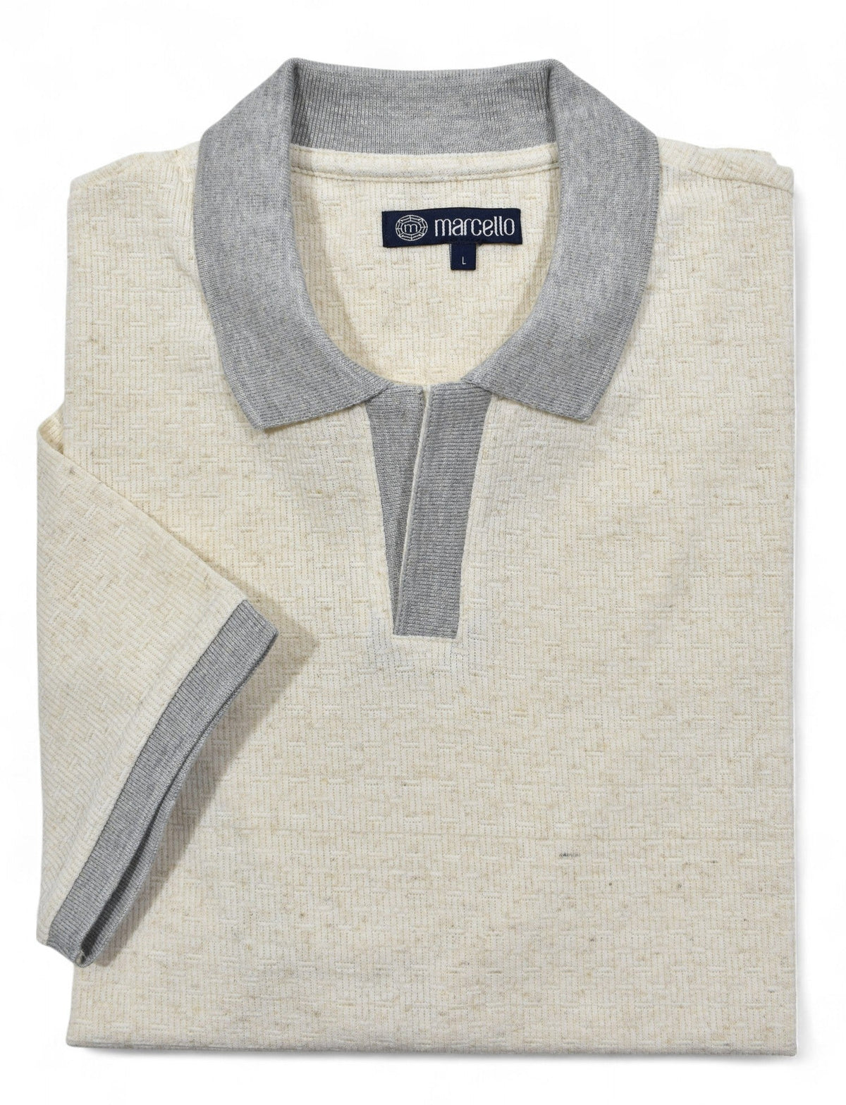 968 Wheat Knit Texture Giovanni Collar