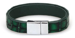 AB003 Hunter Croc Leather Bracelet