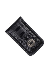 AM001 Black Hornback Croc Money Clip