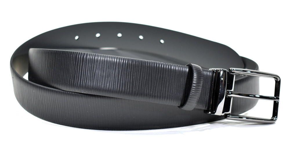 B09 Marcello Men's Epi Leather Belt Black