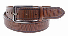 B21 Cognac Perf Stamp Belt
