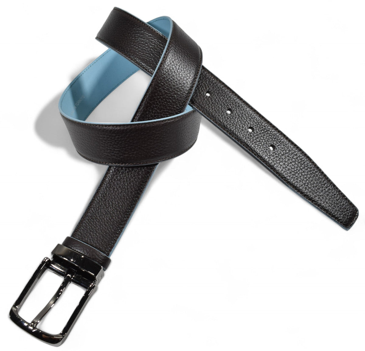 B31 Chocolate Soft Pebble Trend Belt