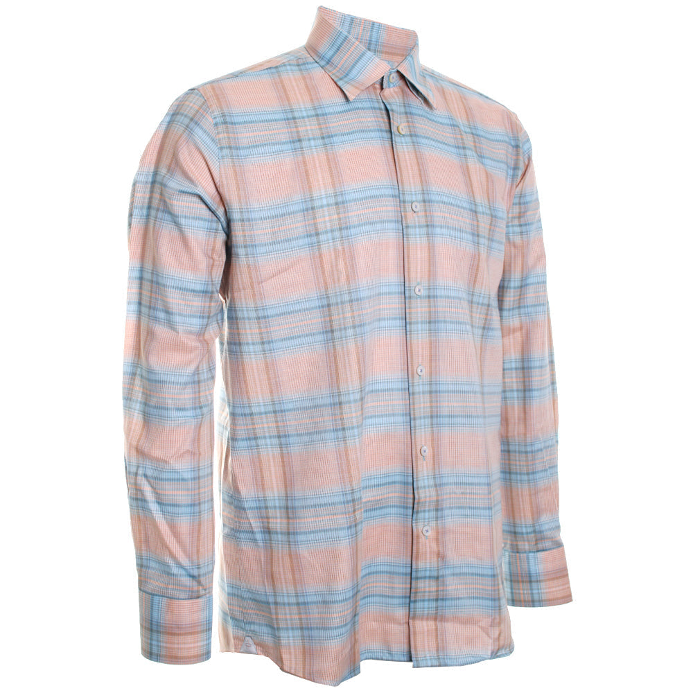 Papaya Twill Check Shirt