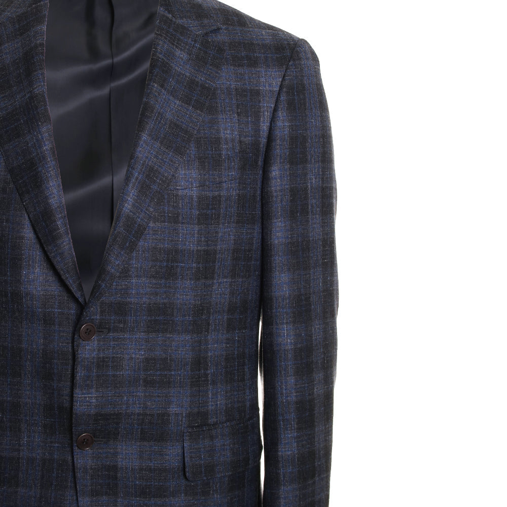 Brown & Blue Plaid Sportscoat