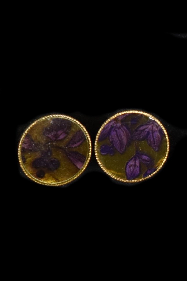 CL-bellflower Cufflinks