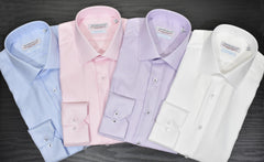 DS100L Lilac Fine Piquet Dress Shirt
