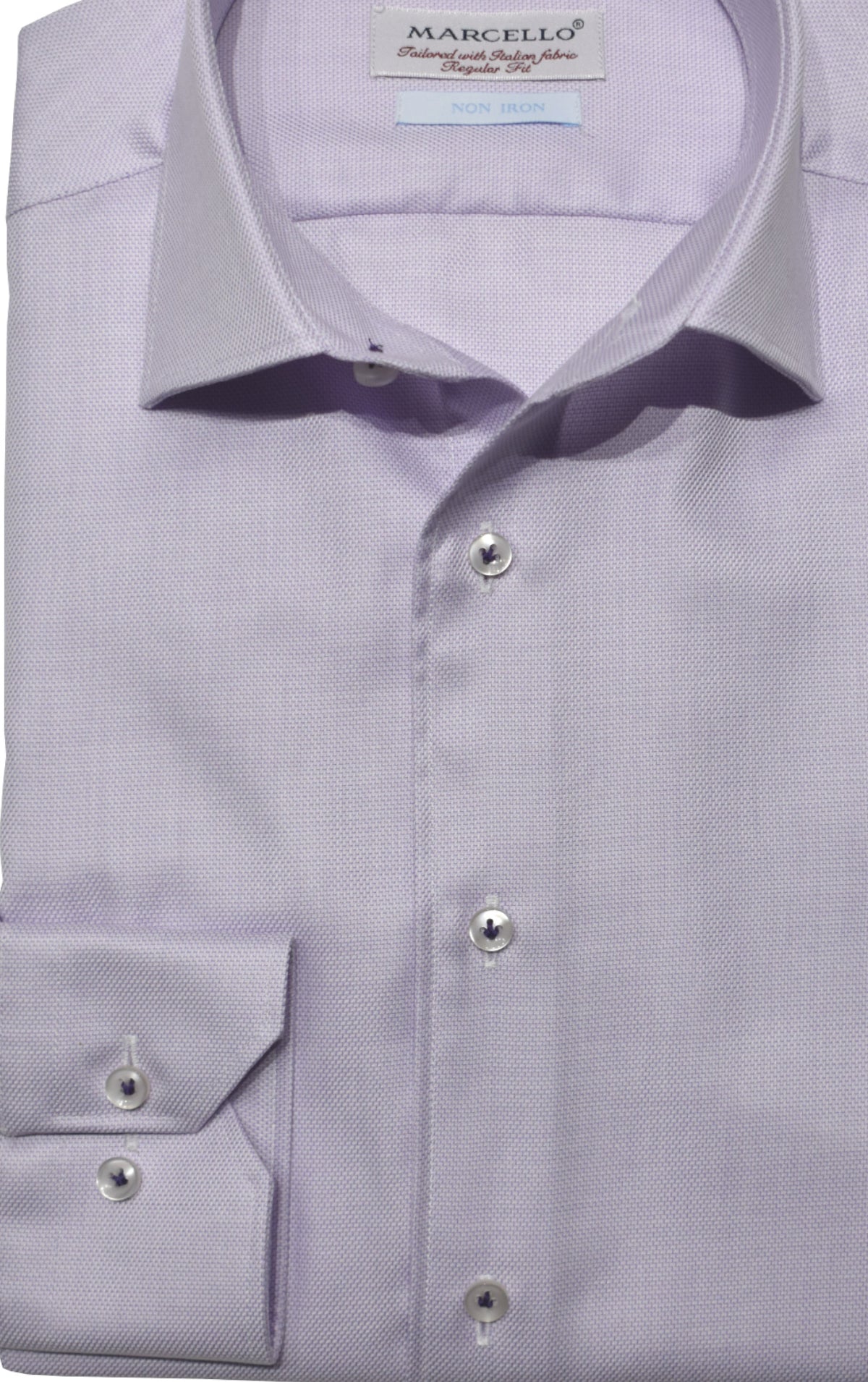 DS100L Lilac Fine Piquet Dress Shirt