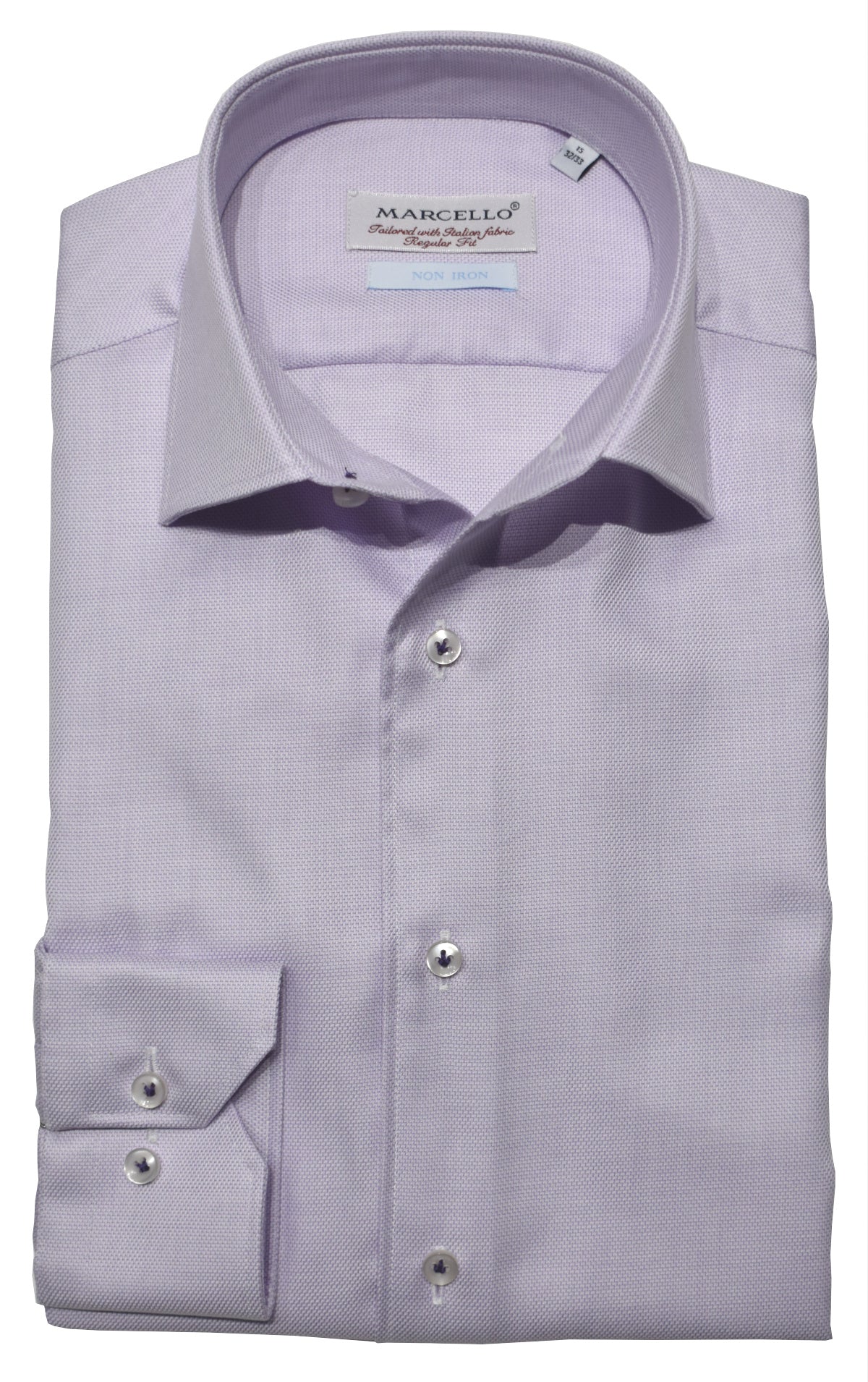 DS100L Lilac Fine Piquet Dress Shirt