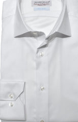 DS100W White Fine Piquet Dress Shirt