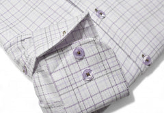 DS114 Lilac Plaid 1 Pc Collar