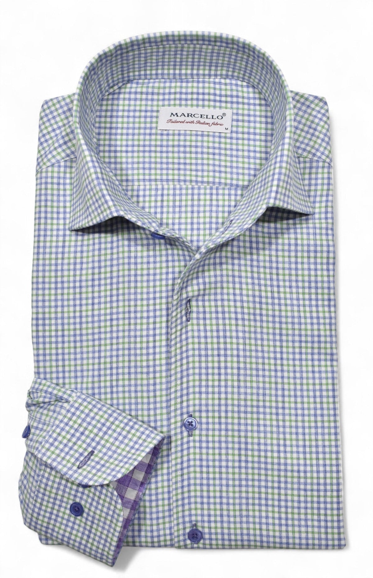 DS122 Plum/Green Fine Plaid