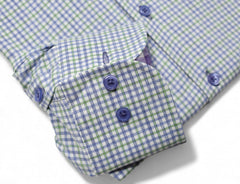 DS122 Plum/Green Fine Plaid