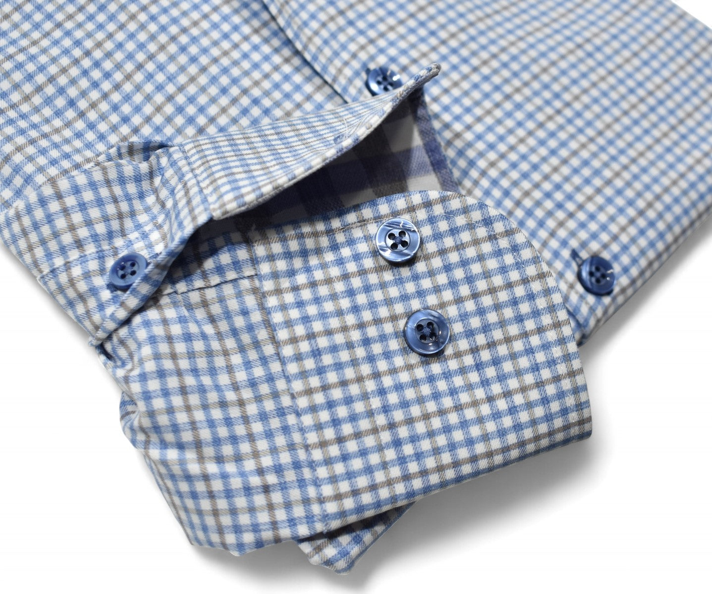 DS124 Blue/Gray Fine Plaid