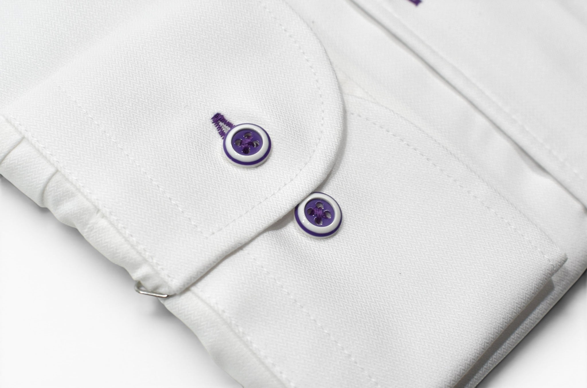 DS127 38 Plum Tonal White Shirt