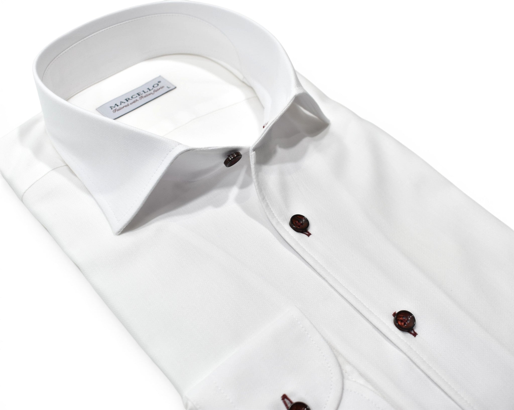 DS127 7 Ruby Tonal White Shirt